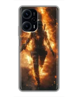Чехол для Xiaomi POCO F5 с картинкой «BMW — скорость в дожде» Чехол для Xiaomi POCO F5 с картинкой «BMW — скорость в дожде»