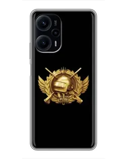 Чехол для Xiaomi POCO F5 с картинкой «PUBG — оранжевый градиент» Чехол для Xiaomi POCO F5 с картинкой «PUBG — оранжевый градиент»