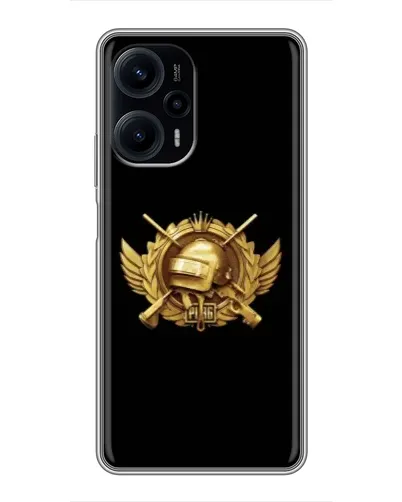 Чехол для Xiaomi POCO F5 с картинкой «PUBG — оранжевый градиент» Чехол для Xiaomi POCO F5 с картинкой «PUBG — оранжевый градиент»