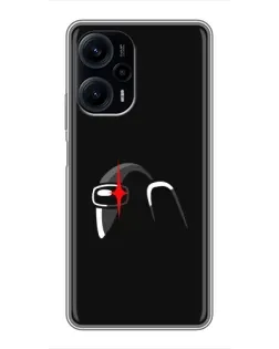Чехол для Xiaomi POCO F5 с картинкой «Among Us шлем» Чехол для Xiaomi POCO F5 с картинкой «Among Us шлем»