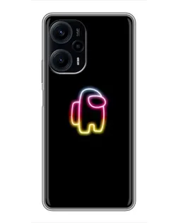 Чехол для Xiaomi POCO F5 с картинкой «Among Us градиент»