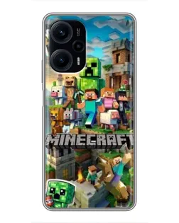 Чехол для Xiaomi POCO F5 с картинкой «Замок Minecraft» Чехол для Xiaomi POCO F5 с картинкой «Замок Minecraft»