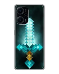 Чехол для Xiaomi POCO F5 с картинкой «Алмазный меч неон» Чехол для Xiaomi POCO F5 с картинкой «Алмазный меч неон»