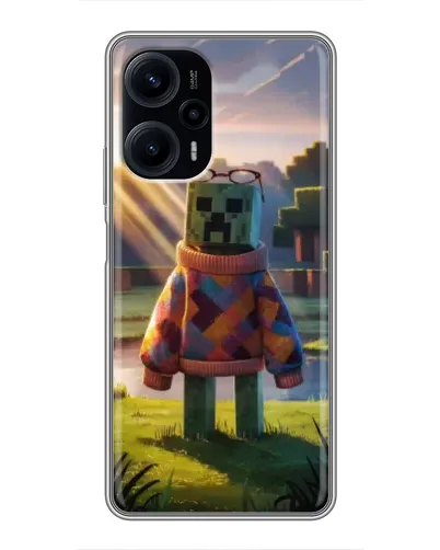 Чехол для Xiaomi POCO F5 с картинкой «Крипер в свитере» Чехол для Xiaomi POCO F5 с картинкой «Крипер в свитере»
