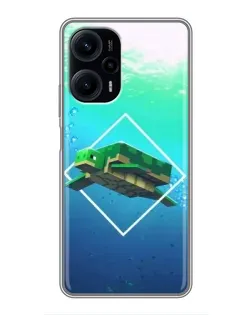 Чехол для Xiaomi POCO F5 с картинкой «Черепаха Minecraft» Чехол для Xiaomi POCO F5 с картинкой «Черепаха Minecraft»
