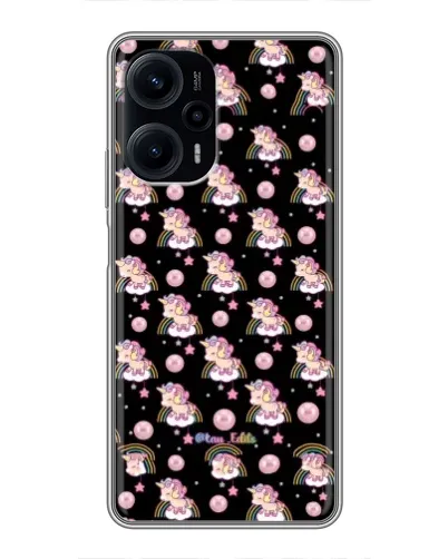 Чехол для Xiaomi POCO F5 с картинкой «Magic Unicorn паттерн»