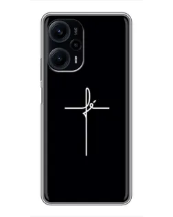 Чехол для Xiaomi POCO F5 с картинкой «Тонкий крест»