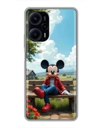 Чехол для Xiaomi POCO F5 с картинкой «Микки на скамейке» Чехол для Xiaomi POCO F5 с картинкой «Микки на скамейке»