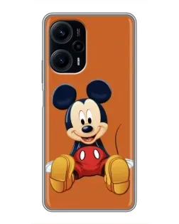 Чехол для Xiaomi POCO F5 с картинкой «Микки отдыхает»