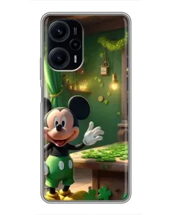 Чехол для Xiaomi POCO F5 с картинкой «Микки в мастерской»