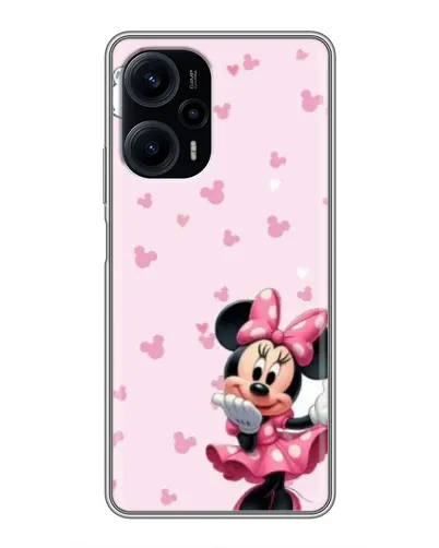 Чехол для Xiaomi POCO F5 с картинкой «Минни Маус и сердечки» Чехол для Xiaomi POCO F5 с картинкой «Минни Маус и сердечки»