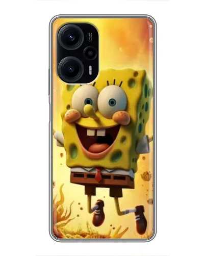 Чехол для Xiaomi POCO F5 с картинкой «Губка Боб прыгает» Чехол для Xiaomi POCO F5 с картинкой «Губка Боб прыгает»
