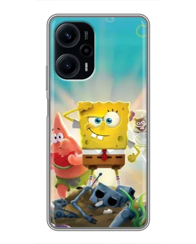 Чехол для Xiaomi POCO F5 с картинкой «Спанч Боб победитель» Чехол для Xiaomi POCO F5 с картинкой «Спанч Боб победитель»