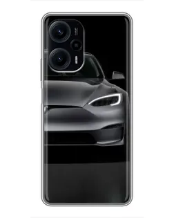 Чехол для Xiaomi POCO F5 с картинкой «Tesla Model S Look» Чехол для Xiaomi POCO F5 с картинкой «Tesla Model S Look»