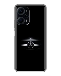 Чехол для Xiaomi POCO F5 с картинкой «Mercedes — абстрактные линии»