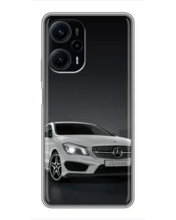 Чехол для Xiaomi POCO F5 с картинкой «Mercedes AMG GT Silver»