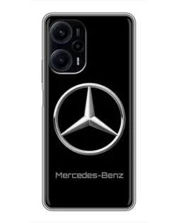 Чехол для Xiaomi POCO F5 с картинкой «Mercedes Silver Logo»