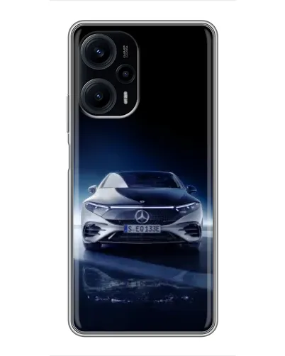 Чехол для Xiaomi POCO F5 с картинкой «Ночной Mercedes EQ» Чехол для Xiaomi POCO F5 с картинкой «Ночной Mercedes EQ»