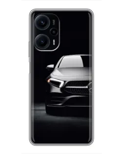 Чехол для Xiaomi POCO F5 с картинкой «Свет фар Mercedes»