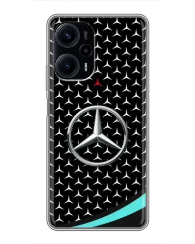 Чехол для Xiaomi POCO F5 с картинкой «Mercedes — бирюзовый акцент» Чехол для Xiaomi POCO F5 с картинкой «Mercedes — бирюзовый акцент»