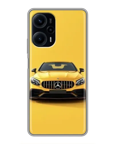 Чехол для Xiaomi POCO F5 с картинкой «Желтый Mercedes GT» Чехол для Xiaomi POCO F5 с картинкой «Желтый Mercedes GT»
