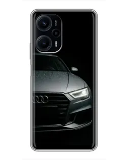 Чехол для Xiaomi POCO F5 с картинкой «Audi — детализация кузова»