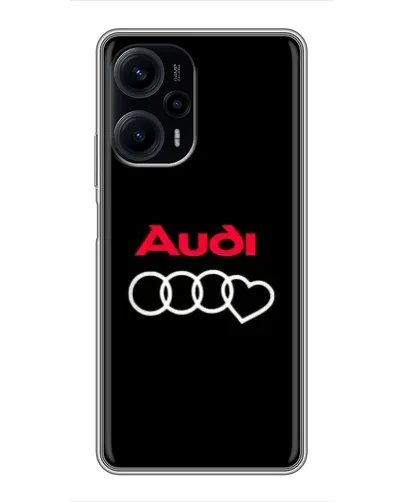 Чехол для Xiaomi POCO F5 с картинкой «Логотип Audi Heart» Чехол для Xiaomi POCO F5 с картинкой «Логотип Audi Heart»