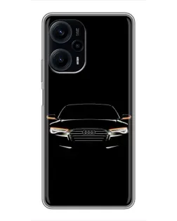 Чехол для Xiaomi POCO F5 с картинкой «Audi — ночной контур» Чехол для Xiaomi POCO F5 с картинкой «Audi — ночной контур»