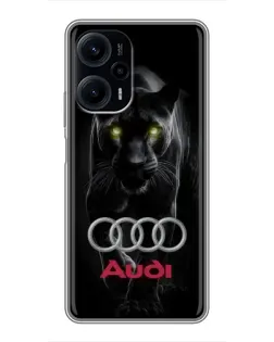 Чехол для Xiaomi POCO F5 с картинкой «Пантера и Audi» Чехол для Xiaomi POCO F5 с картинкой «Пантера и Audi»
