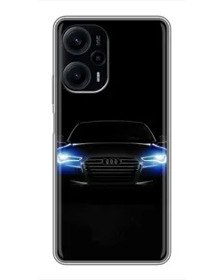 Чехол для Xiaomi POCO F5 с картинкой «Audi в неоне» Чехол для Xiaomi POCO F5 с картинкой «Audi в неоне»