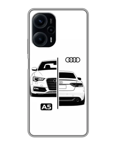 Чехол для Xiaomi POCO F5 с картинкой «Audi — контрастный дизайн» Чехол для Xiaomi POCO F5 с картинкой «Audi — контрастный дизайн»