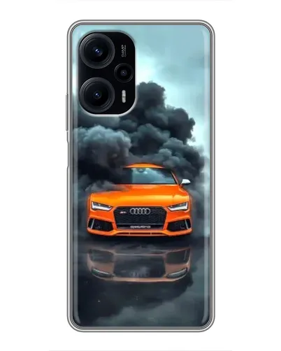 Чехол для Xiaomi POCO F5 с картинкой «Audi в облаках дыма» Чехол для Xiaomi POCO F5 с картинкой «Audi в облаках дыма»