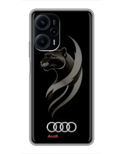 Чехол для Xiaomi POCO F5 с картинкой «Графика — пантера и Audi» Чехол для Xiaomi POCO F5 с картинкой «Графика — пантера и Audi»