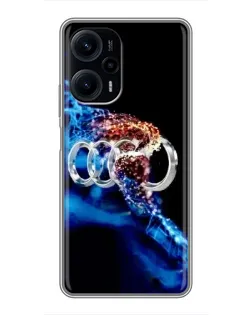 Чехол для Xiaomi POCO F5 с картинкой «Энергия лого Audi» Чехол для Xiaomi POCO F5 с картинкой «Энергия лого Audi»