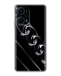 Чехол для Xiaomi POCO F5 с картинкой «Audi — абстрактные кольца» Чехол для Xiaomi POCO F5 с картинкой «Audi — абстрактные кольца»