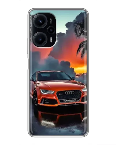 Чехол для Xiaomi POCO F5 с картинкой «Audi — закат» Чехол для Xiaomi POCO F5 с картинкой «Audi — закат»