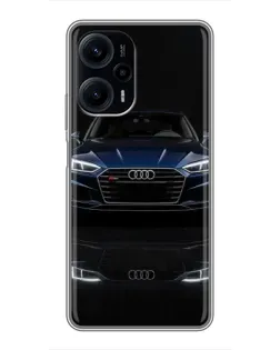 Чехол для Xiaomi POCO F5 с картинкой «Audi — ночное отражение» Чехол для Xiaomi POCO F5 с картинкой «Audi — ночное отражение»