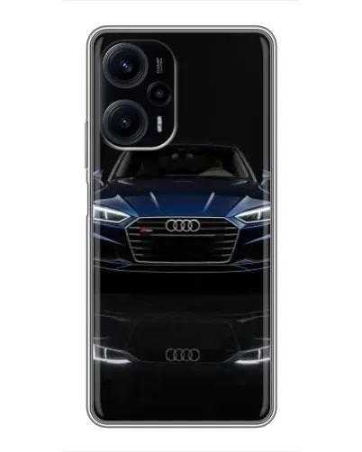 Чехол для Xiaomi POCO F5 с картинкой «Audi — ночное отражение» Чехол для Xiaomi POCO F5 с картинкой «Audi — ночное отражение»