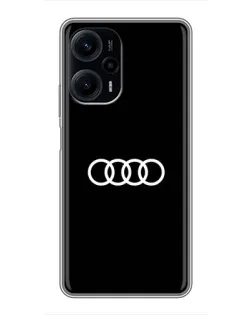 Чехол для Xiaomi POCO F5 с картинкой «Audi White Logo» Чехол для Xiaomi POCO F5 с картинкой «Audi White Logo»