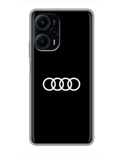 Чехол для Xiaomi POCO F5 с картинкой «Audi White Logo» Чехол для Xiaomi POCO F5 с картинкой «Audi White Logo»