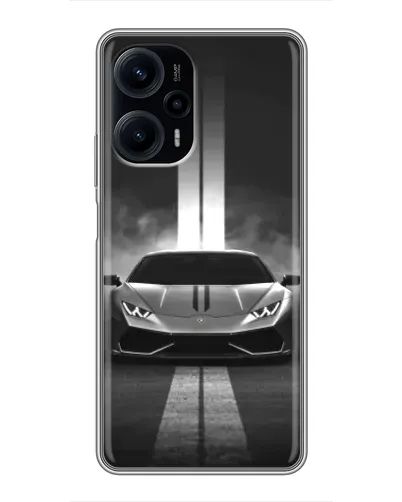 Чехол для Xiaomi POCO F5 с картинкой «Lamborghini симметрия дорог» Чехол для Xiaomi POCO F5 с картинкой «Lamborghini симметрия дорог»
