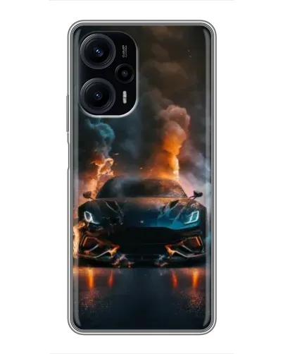 Чехол для Xiaomi POCO F5 с картинкой «Lamborghini дымная эстетика» Чехол для Xiaomi POCO F5 с картинкой «Lamborghini дымная эстетика»