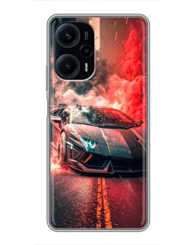 Чехол для Xiaomi POCO F5 с картинкой «Lamborghini красный дым» Чехол для Xiaomi POCO F5 с картинкой «Lamborghini красный дым»