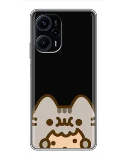 Чехол для Xiaomi POCO F5 с картинкой «Пушин на черном»