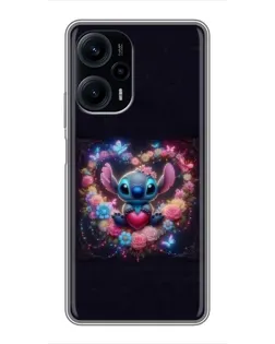 Чехол для Xiaomi POCO F5 с картинкой «Stitch в цветах» Чехол для Xiaomi POCO F5 с картинкой «Stitch в цветах»