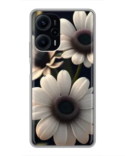 Чехол для Xiaomi POCO F5 с картинкой «Белые маргаритки макро»