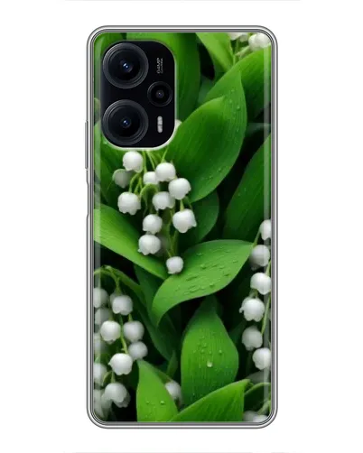 Чехол для Xiaomi POCO F5 с картинкой «Ландыши в зелени»