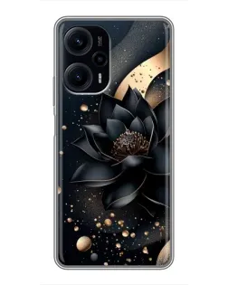 Чехол для Xiaomi POCO F5 с картинкой «Черный лотос»