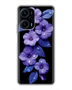 Чехол для Xiaomi POCO F5 с картинкой «Фиолетовые цветы с росою» Чехол для Xiaomi POCO F5 с картинкой «Фиолетовые цветы с росою»