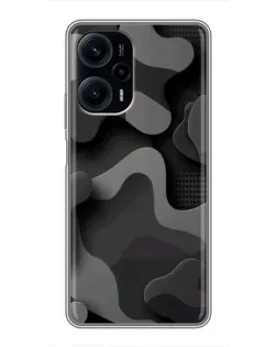 Чехол для Xiaomi POCO F5 с картинкой «Темный абстрактный камуфляж» Чехол для Xiaomi POCO F5 с картинкой «Темный абстрактный камуфляж»